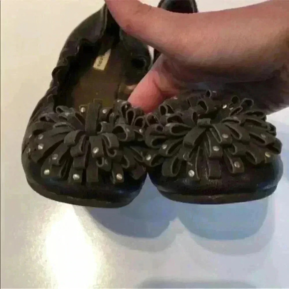 Calvin Klein Jeans Flat Carmela Gray Floral Ballet - Picture 7 of 9